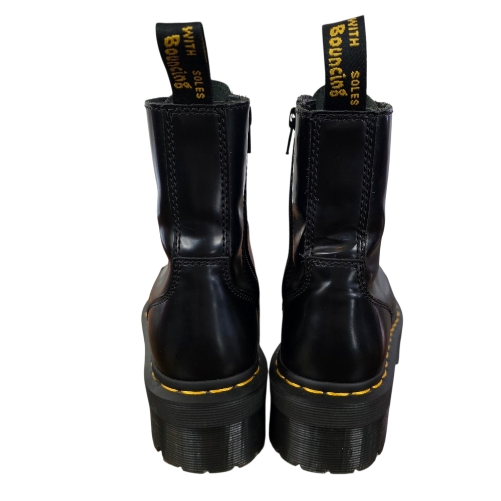 Dr. Martens Jadon KV01V 8-Eye Black Platform Combat Boots Chunky Women Size 5 - Picture 4 of 11